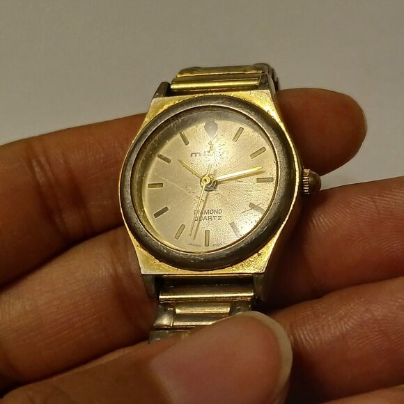 Vintage Milan Women's Gold Tone Diamond Quartz Japan Movt Watch MLB1008B - Picture 7 of 13